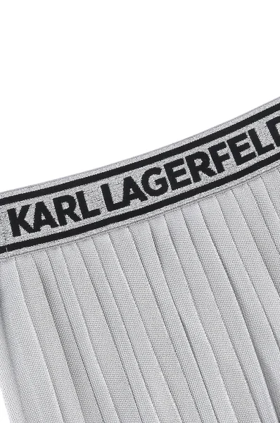 Sukňa Karl Lagerfeld Kids striebristá