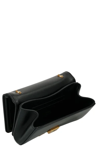 Kožená kabelka na rameno Dolce & Gabbana 	čierna	