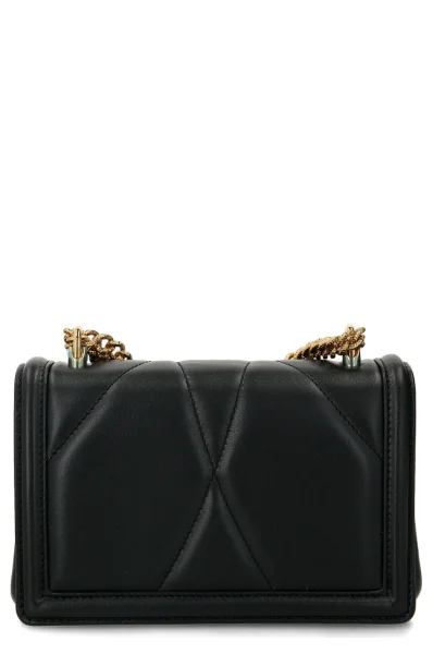Kožená kabelka na rameno Dolce & Gabbana 	čierna	