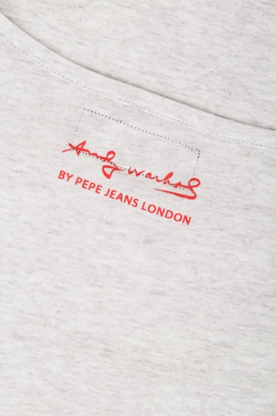 tričko jasmine andy warhol | regular fit Pepe Jeans London 	sivá	