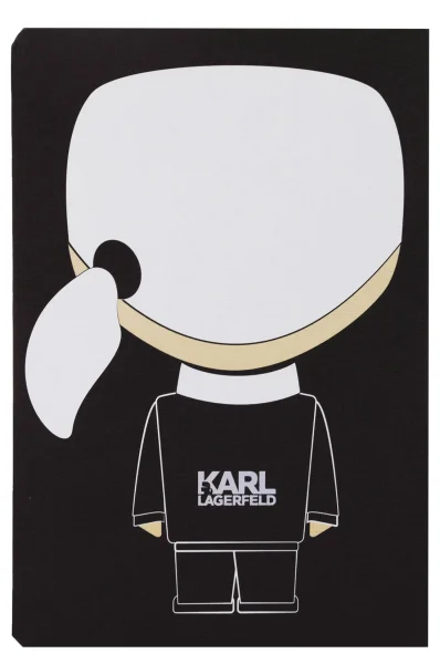 zápisník agenda Karl Lagerfeld 	čierna	