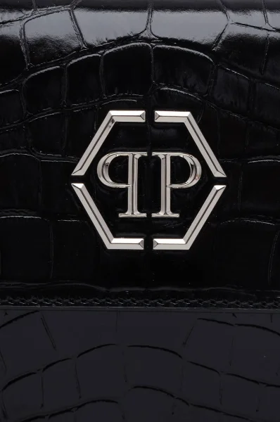 Kožená crossbody kabelka Superheroin Philipp Plein 	čierna	