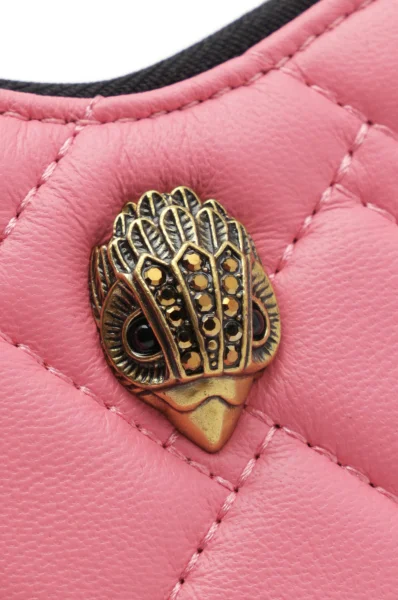 Kožená kabelka na rameno MICRO HEART CROSSBODY PINK LEATHER Kurt Geiger 	ružová	