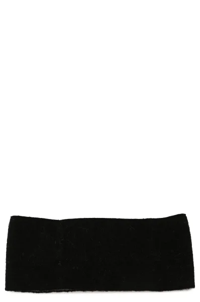 Obojstranná čelenka ELEVATED MONOGRAM | s prímesou vlny Calvin Klein 	čierna	