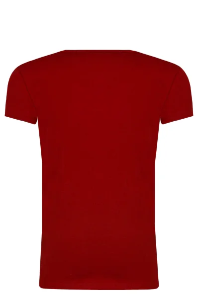 Tričko HANA GLITTER | Regular Fit Pepe Jeans London 	červená	