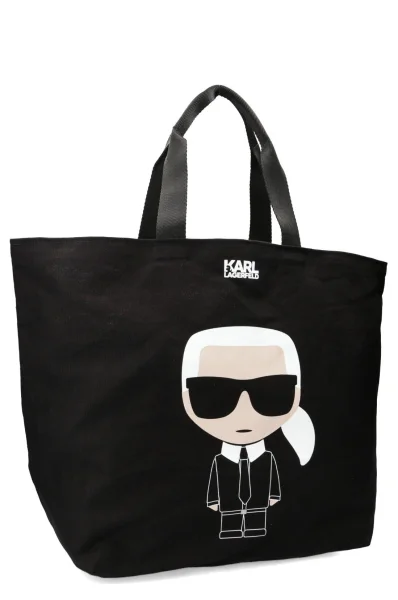 shopper kabelka ikonik Karl Lagerfeld 	čierna	