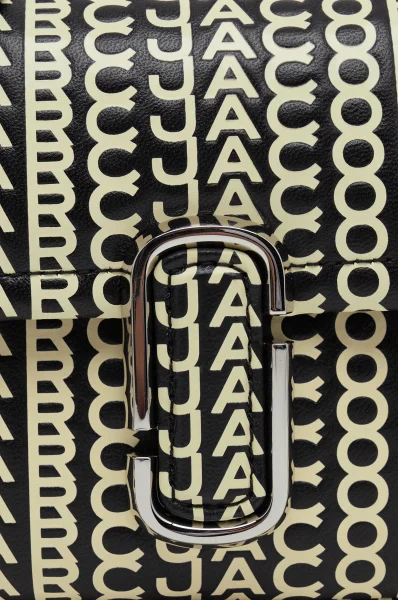 Kožená kabelka na rameno THE Monogram J MARC Marc Jacobs 	čierna	