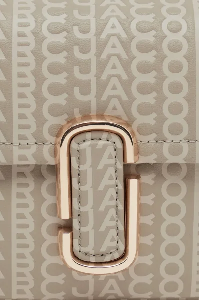 Kožená kabelka na rameno THE Monogram J MARC Marc Jacobs 	béžová	