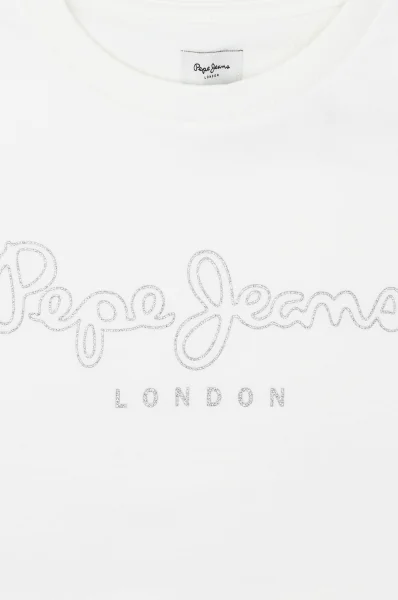 Mikina ROSE | Regular Fit Pepe Jeans London 	biela	