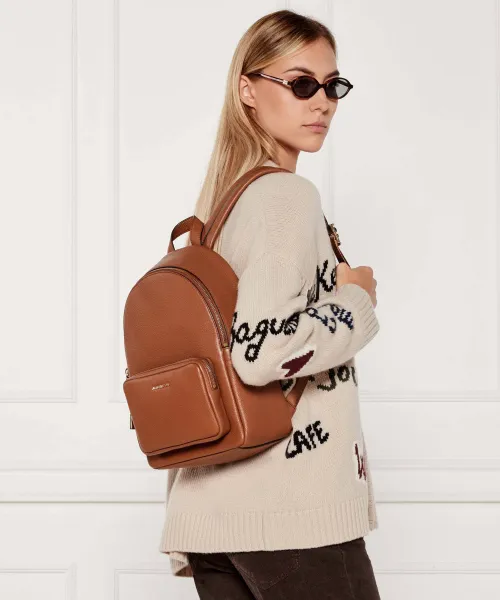 Kožený batoh TANNER Michael Kors | 	hnedá 30T5GTNB2L