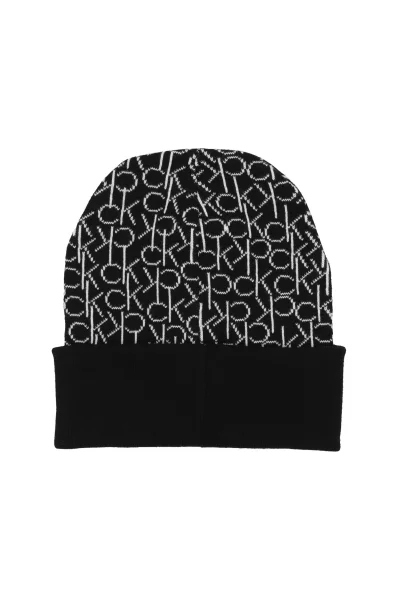 obojstranný šál + čiapka Calvin Klein 	čierna	