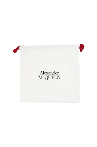 Kožený obojstranný opasok Alexander McQueen 	čierna	