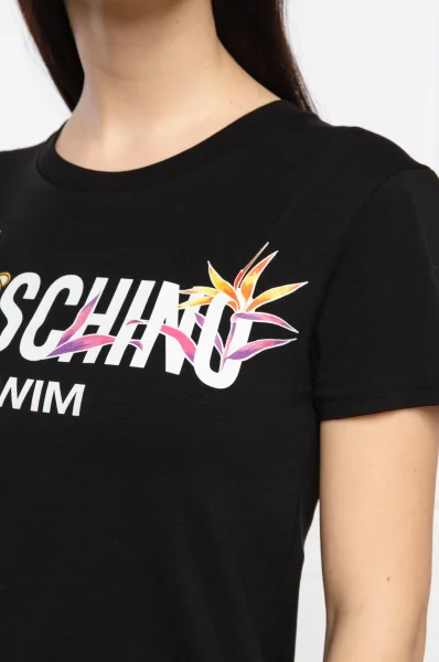 tričko | regular fit Moschino Swim 	čierna	