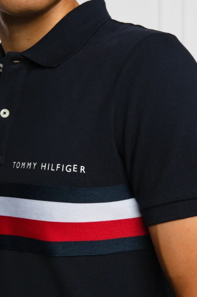 polo tričko global | slim fit Tommy Hilfiger 	tmavomodrá	