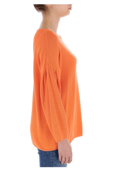 sveter westona | loose fit | s prímesou hodvábu BOSS ORANGE 	oranžová	