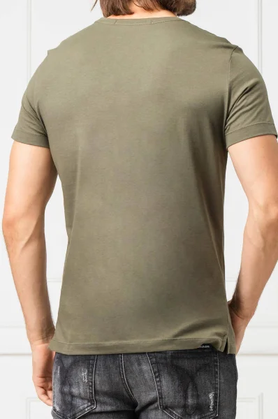 tričko pocket | slim fit CALVIN KLEIN JEANS 	zelená	