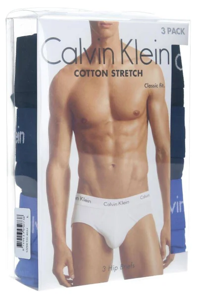 slipy 3-balenie | slim fit Calvin Klein Underwear 	tmavomodrá	