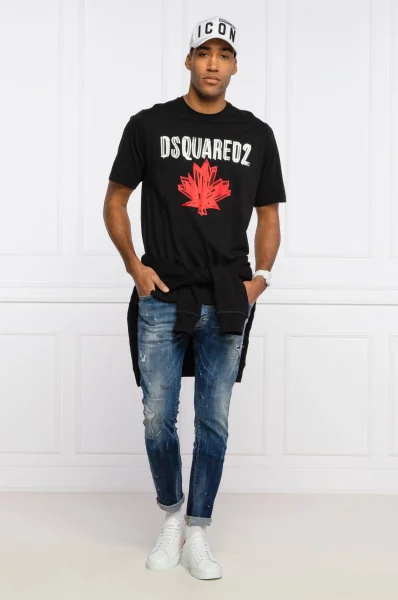 Tričko | Oversize fit Dsquared2 	čierna	