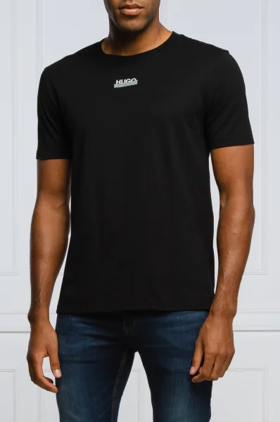 tričko durned | regular fit HUGO 	čierna	