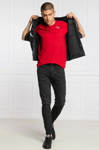 tričko | regular fit Tommy Jeans 	červená	