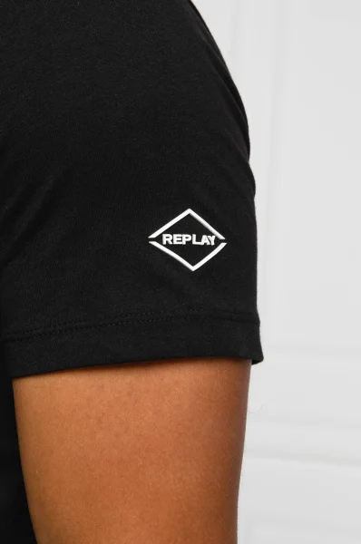 tričko | regular fit Replay 	čierna	