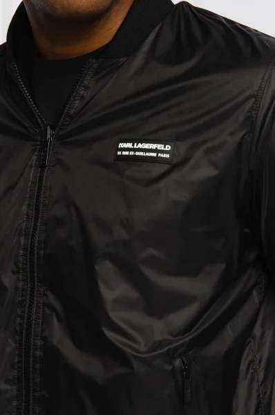 Obojstranná bunda bomberka REV | Regular Fit Karl Lagerfeld 	čierna	
