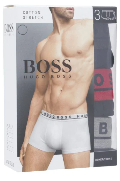 Boxerky 3-balenie Boss Bodywear 	čierna	