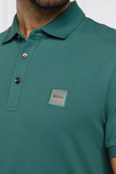 Polo tričko Passenger | Slim Fit | pique BOSS ORANGE 	zelená	