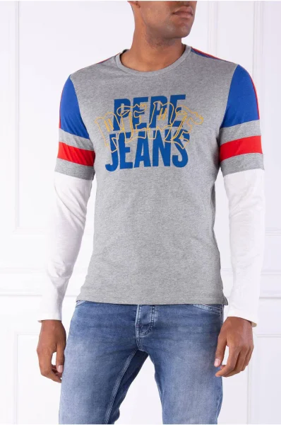 longsleeve base | slim fit Pepe Jeans London 	sivá	