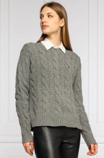 Vlnený sveter | Regular Fit | s prímesou kašmíru POLO RALPH LAUREN 	sivá	