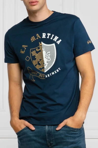 tričko | regular fit La Martina 	tmavomodrá	