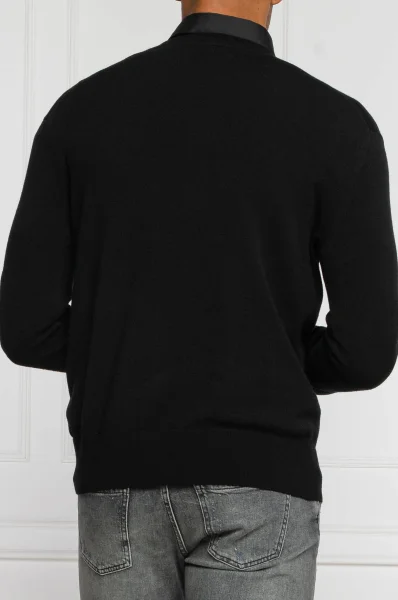 sveter | regular fit | s prímesou vlny Versace Jeans Couture 	čierna	