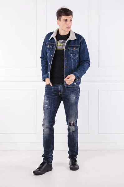bunda jeansowa | regular fit GUESS 	modrá	