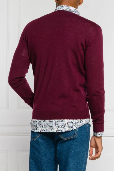 vlnený sveter | regular fit Karl Lagerfeld 	gaštanová	