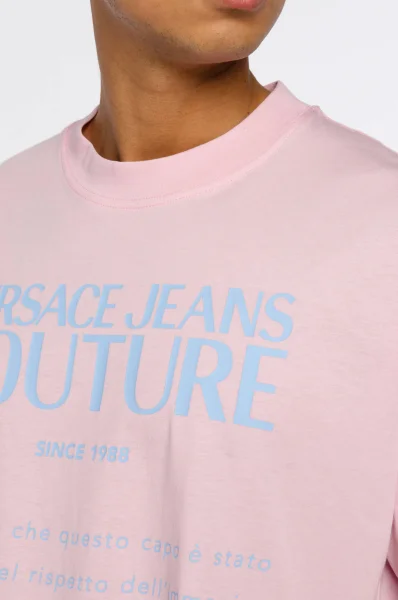 Tričko T.MOUSE | Oversize fit Versace Jeans Couture 	púdrovo ružová	