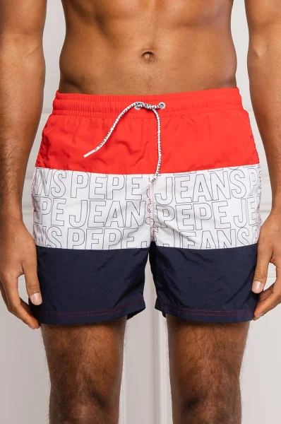 šortky kąpielowe erik | regular fit Pepe Jeans London 	červená	