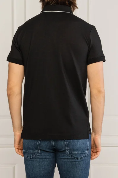 polo tričko | regular fit Emporio Armani 	čierna	