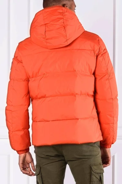 bunda hooded down jacket | regular fit CALVIN KLEIN JEANS 	oranžová	