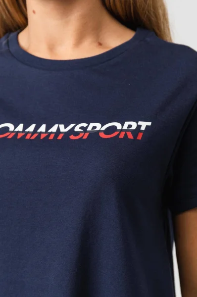 tričko logo | regular fit Tommy Sport 	tmavomodrá	
