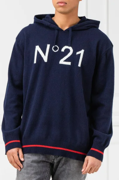 vlnený sveter | regular fit N21 	tmavomodrá	