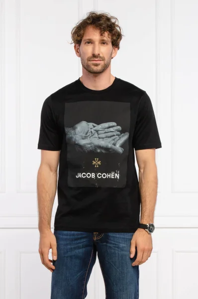 Tričko | Regular Fit Jacob Cohen 	čierna	