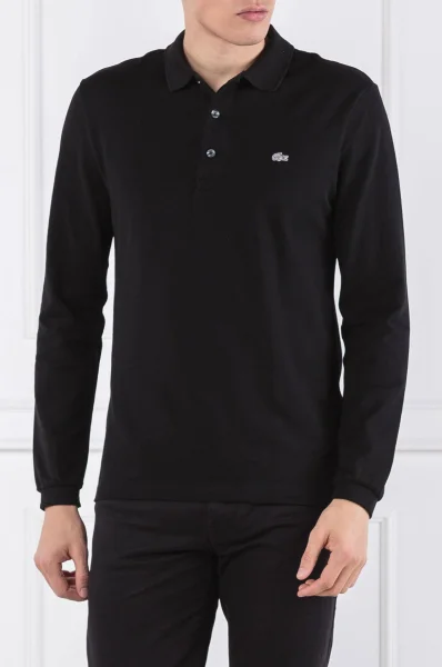 polo tričko | slim fit Lacoste 	čierna	