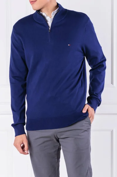 sveter | regular fit Tommy Hilfiger 	modrá	