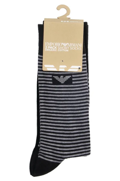 ponožky 2-pack Emporio Armani 	čierna	