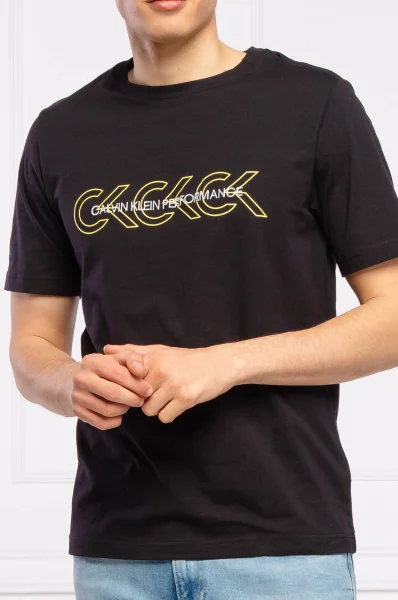 tričko | regular fit Calvin Klein Performance 	čierna	