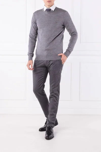 vlnený sveter | regular fit Tommy Tailored 	sivá	