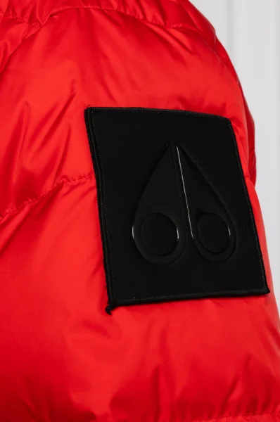 páperová bunda s trakmi | regular fit Moose Knuckles 	červená	