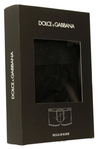 Boxerky | s prímesou hodvábu Dolce & Gabbana 	čierna	