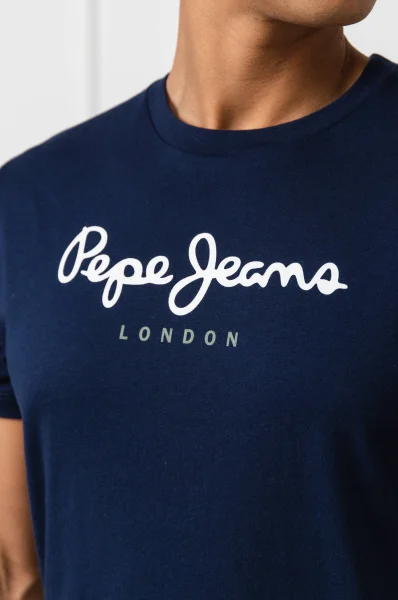 tričko eggo | regular fit Pepe Jeans London 	tmavomodrá	