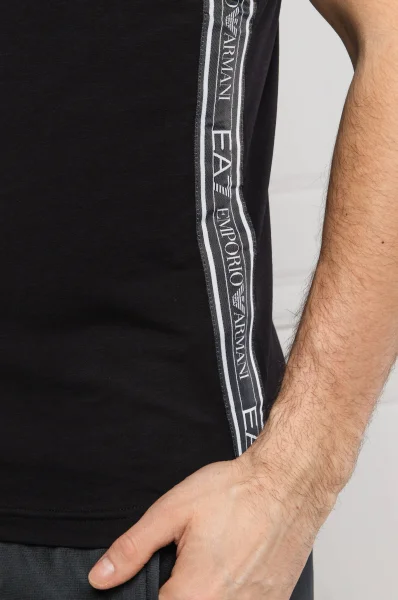tričko | slim fit EA7 	čierna	